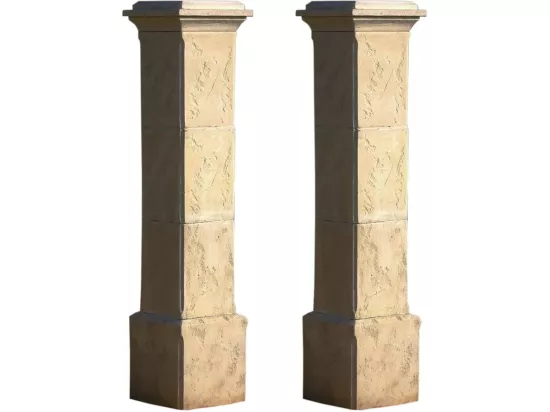 Lot de 2 piliers de portail 