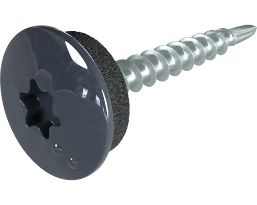 PRECIT schroeven, ronde kop, 4,8 mm x 35 mm, antracietgrijs RAL 7016, verpakking van 100 stuks.