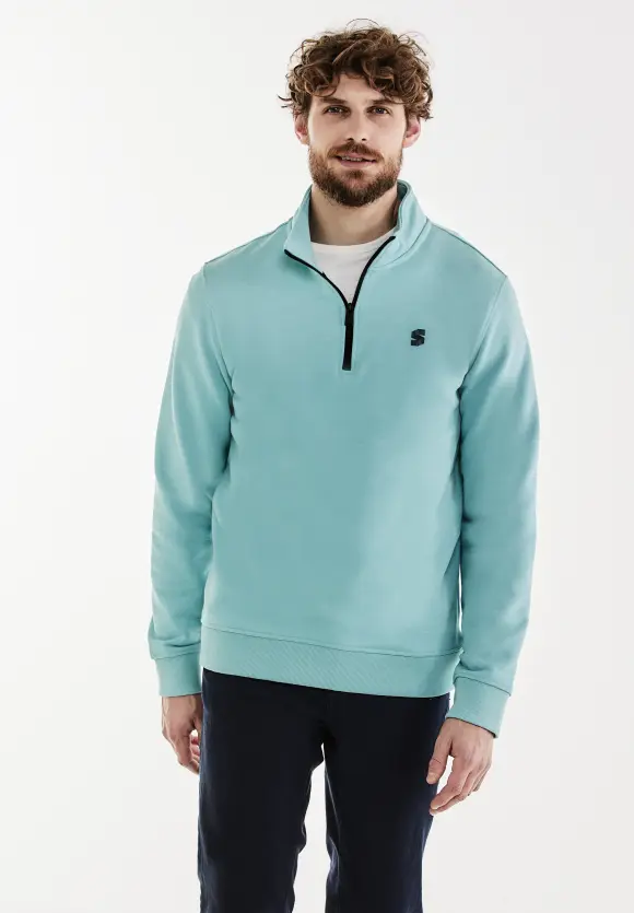 Troyer Sweatshirt - aurora turquoise