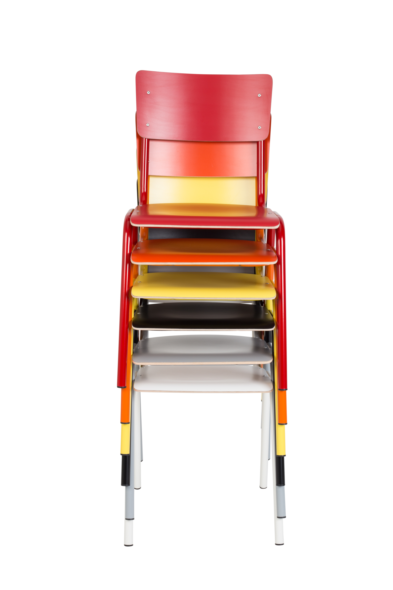 Eetkamerstoel Back to School HPL Stoel zwart (set van 4)