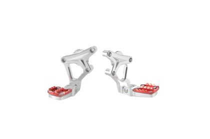 Commandes reculées LighTech fixe repose pied repliable rouge