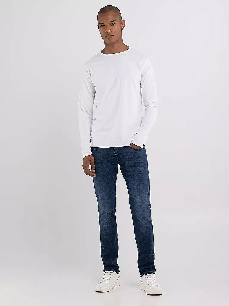 REPLAY Langarmshirt  weiss