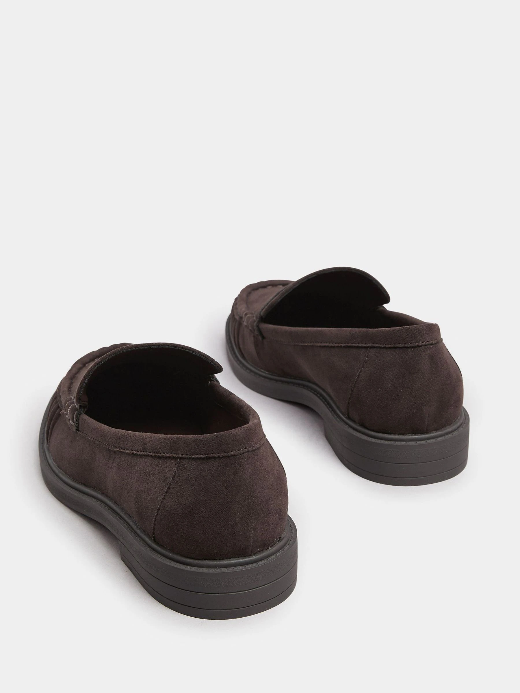 Bruin - Yours Curve Extra-Wide Fit Ruched Loafers