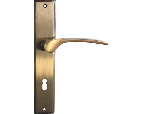 Lange rozetset BB Nelson, gepolijst messing