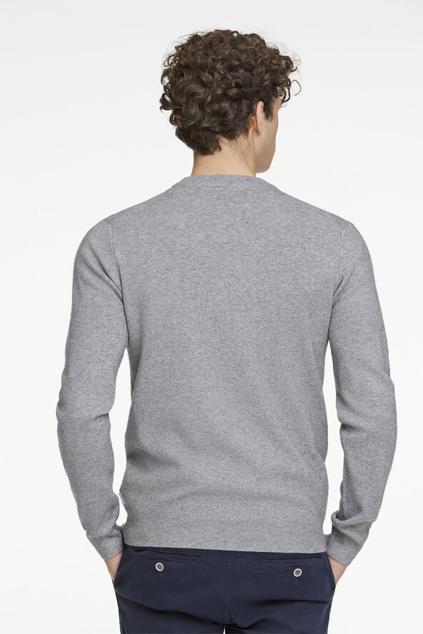 Lindbergh Ecovero o-neck knit Grå