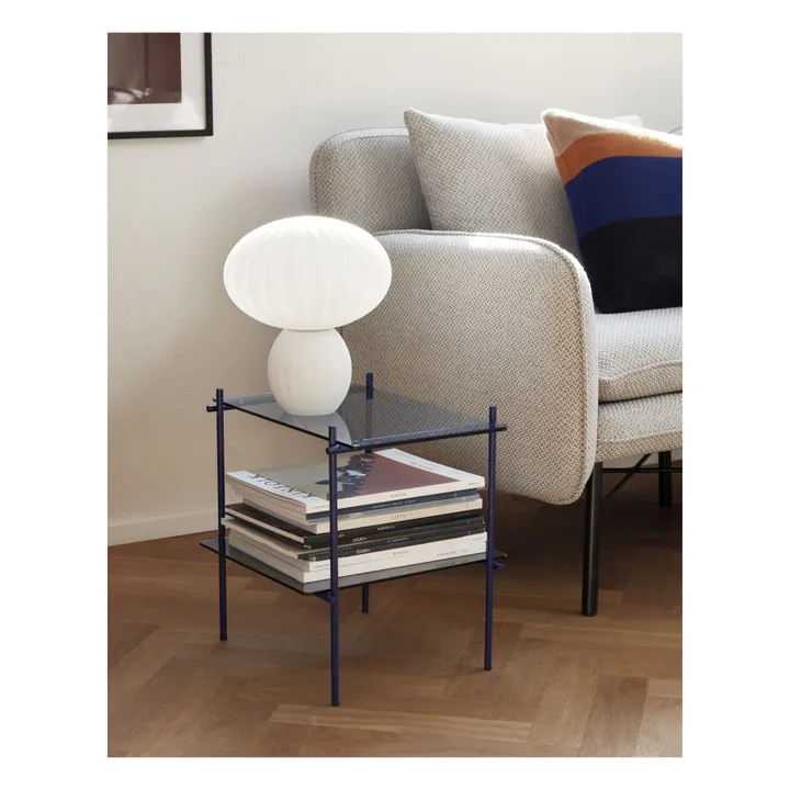 Hübsch Lampe à poser en verre opalin | Blanc