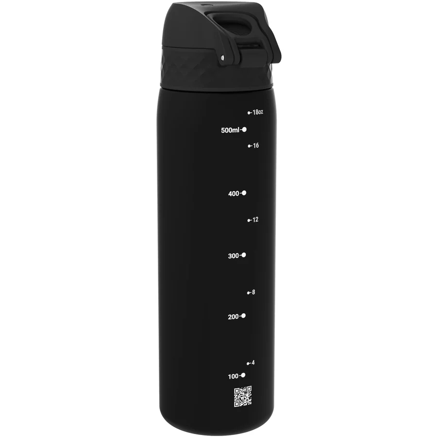 ion8 Trinkflasche auslaufsicher 500 ml schwarz