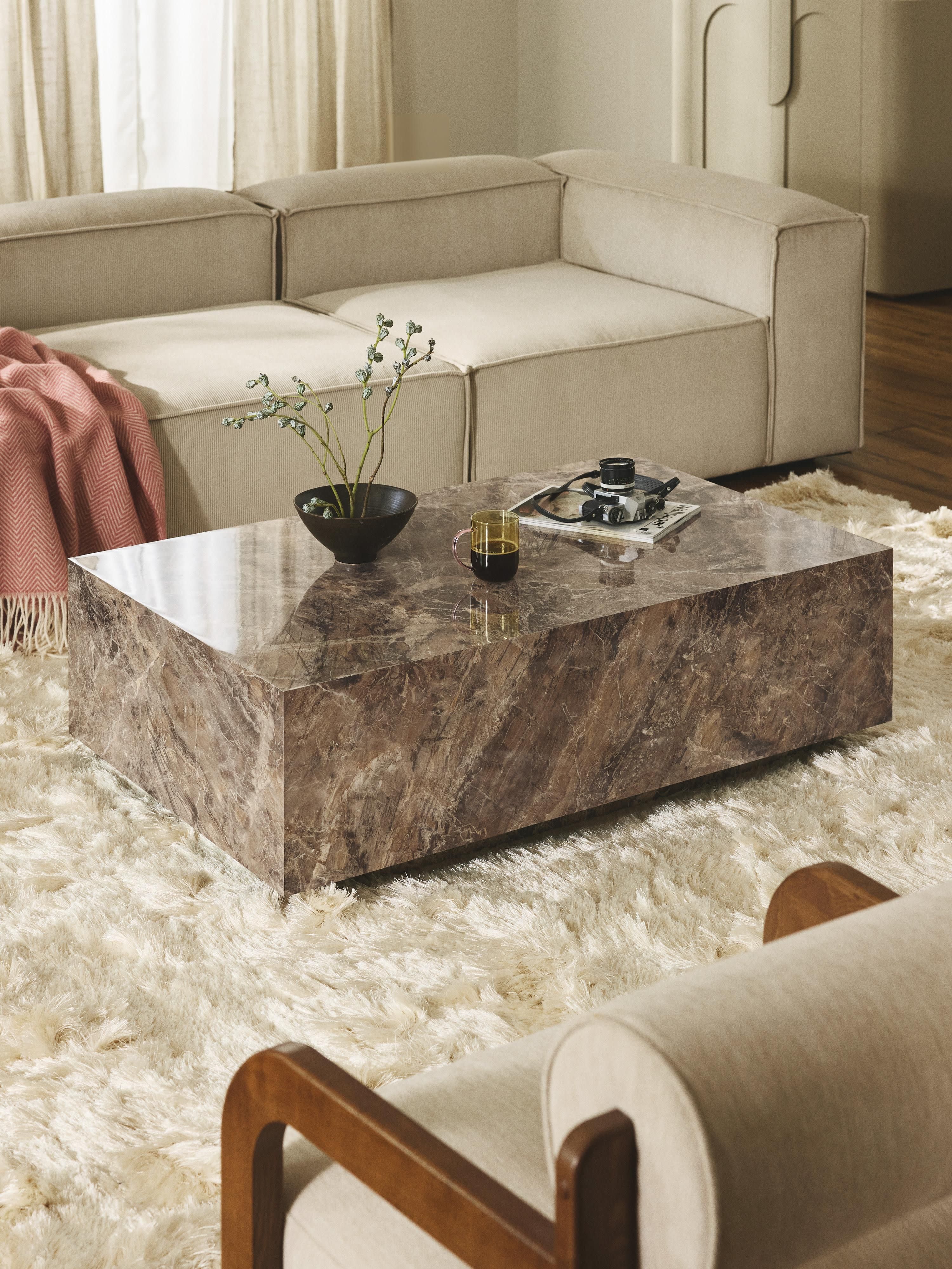 Salontafel Lesley met marmerlook
