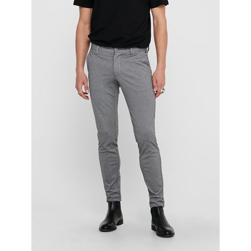 ONLY & Sons ONLY Mark Chinos, Medium Grey Melange, W33/L32