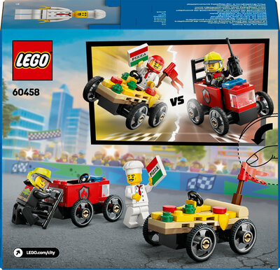 LEGO City 60458 Billøp mellom pizzabil og brannbil