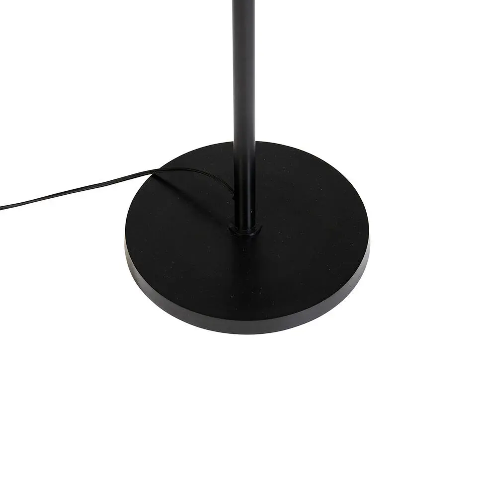 Qazqa vloerlampen wesley goudkleurig e27