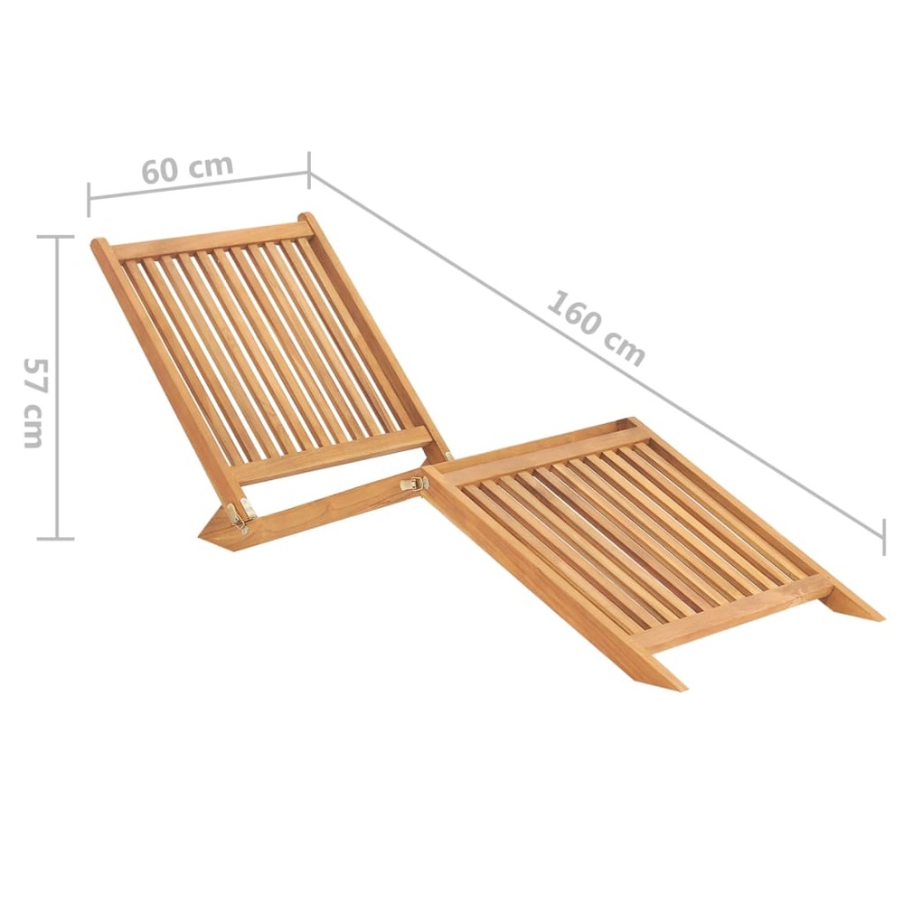 Transat chaise longue bain de soleil lit de jardin terrasse meuble d'extérieur bois de teck solide