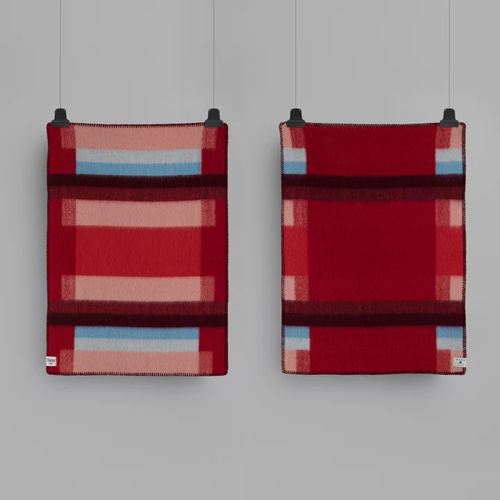 Røros Tweed - Mikkel Baby Wolldecke 100 x 67 cm, grau