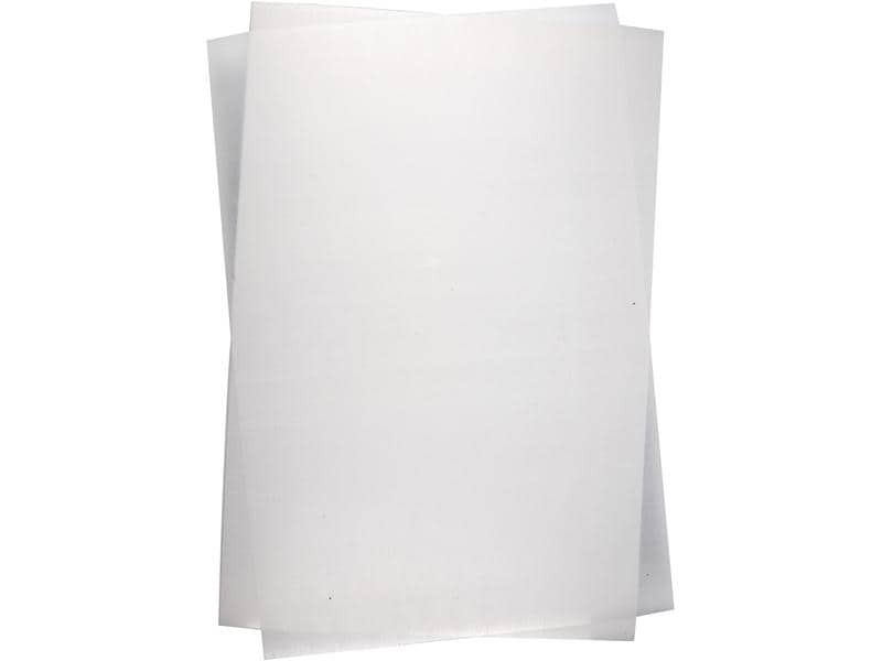 Creativ Company Schrumpffolie 20 x 30 cm, 10 Blatt, Transpa Plastikschrumpfplatten