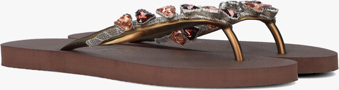 UZURII bruine uzurii teenslippers heart bronze