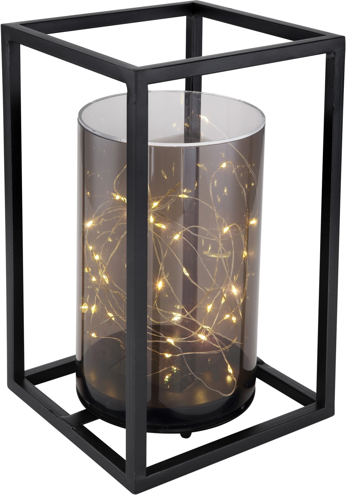 Solarleuchte - schwarz antik - Metall - 28 cm
