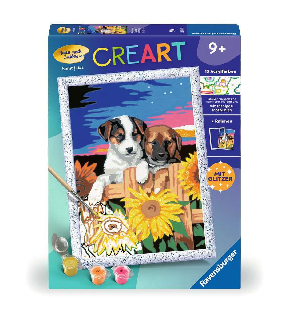 Ravensburger Spiel Welpen im Sonnenuntergang
