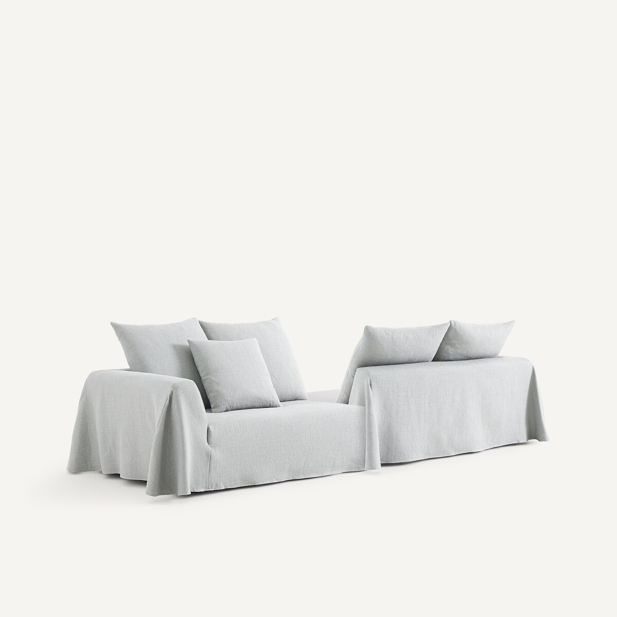 OTTO STUDIO PARA AM.PM<br>Meio sofá em algodão cânhamo, Chill
