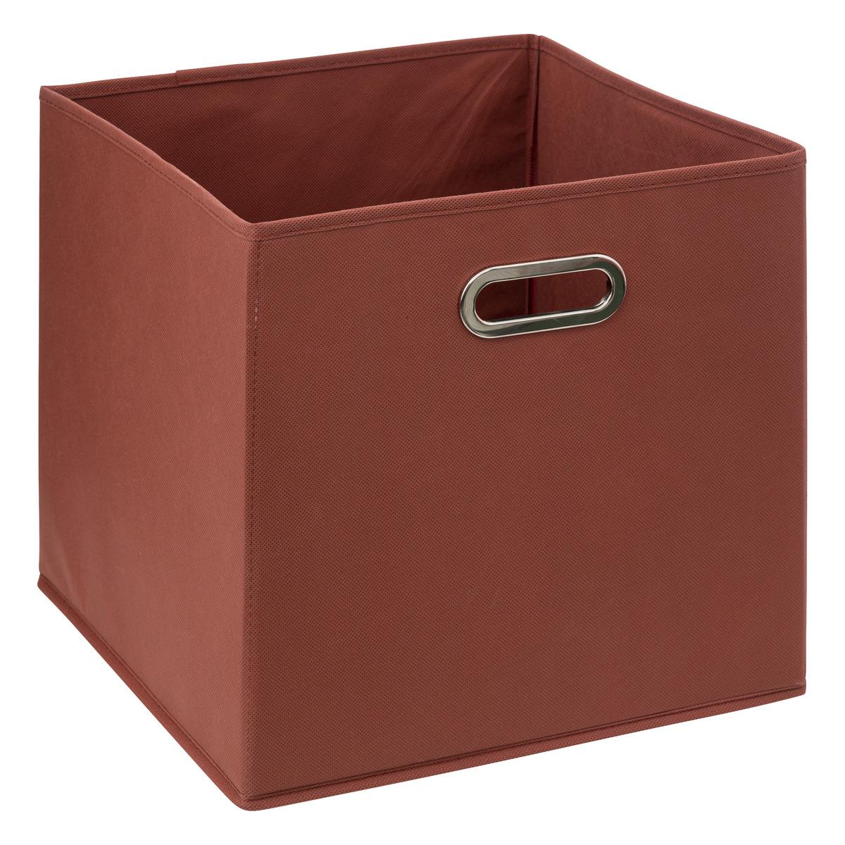 BOITE DE RANGEMENT 31X31CM TERRE SIENNE