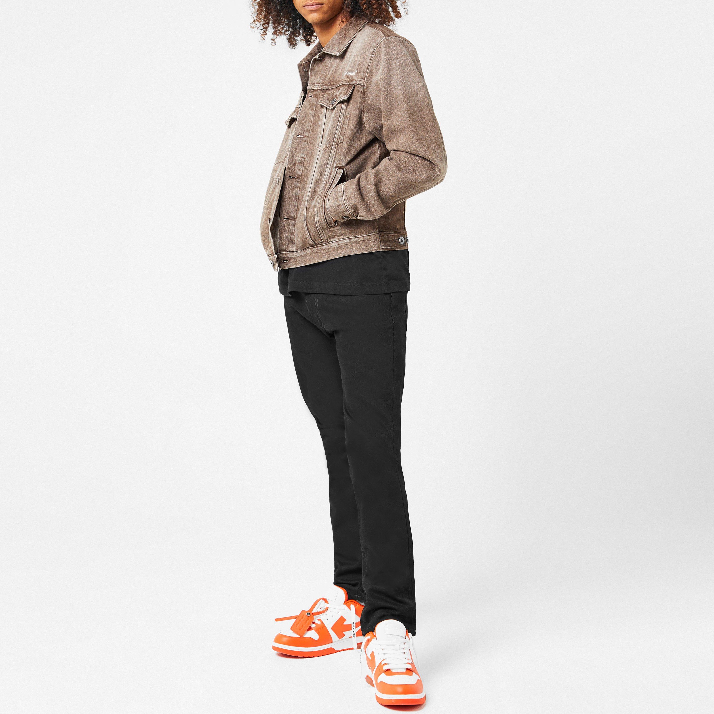 Off White Diag Tab Slim Denim Jacket