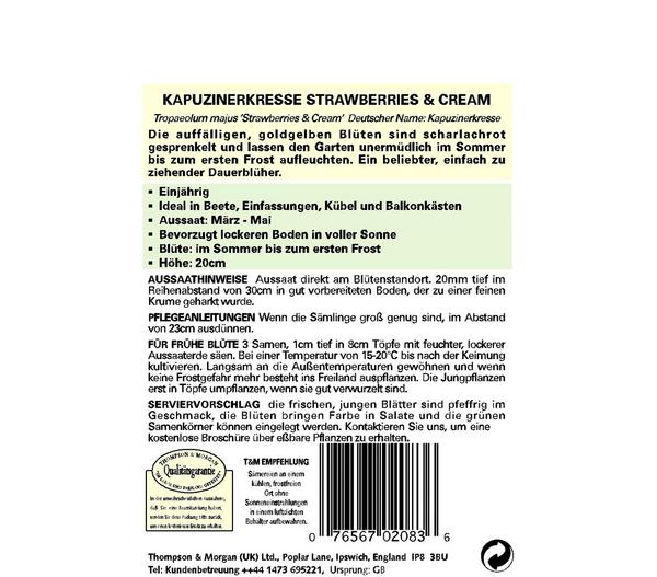 Thompson & Morgan Samen Kapuzinerkresse