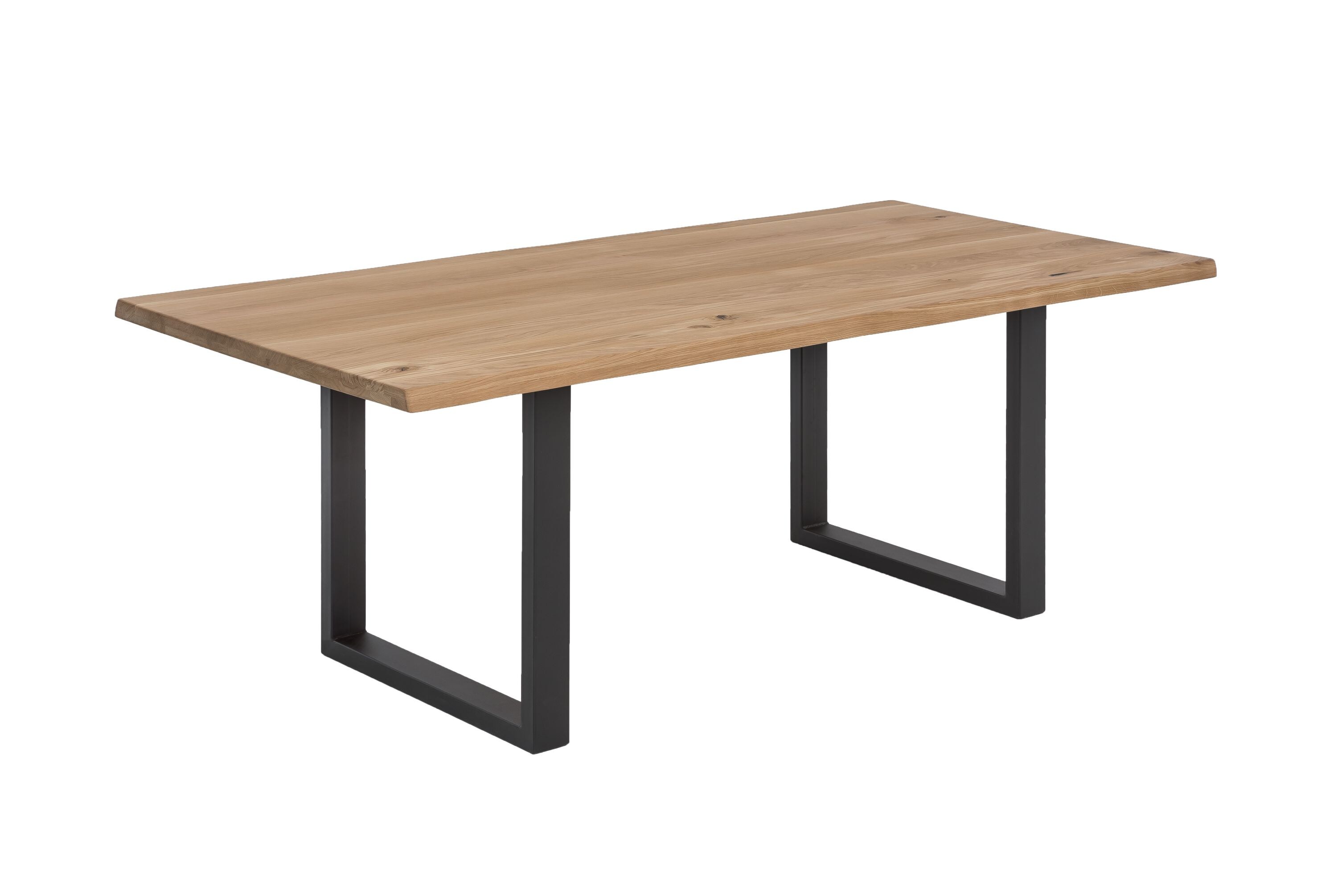 Tisch 180x90cm Wildeiche Metall Holztisch Esstisch Speisetisch Esszimmertisch