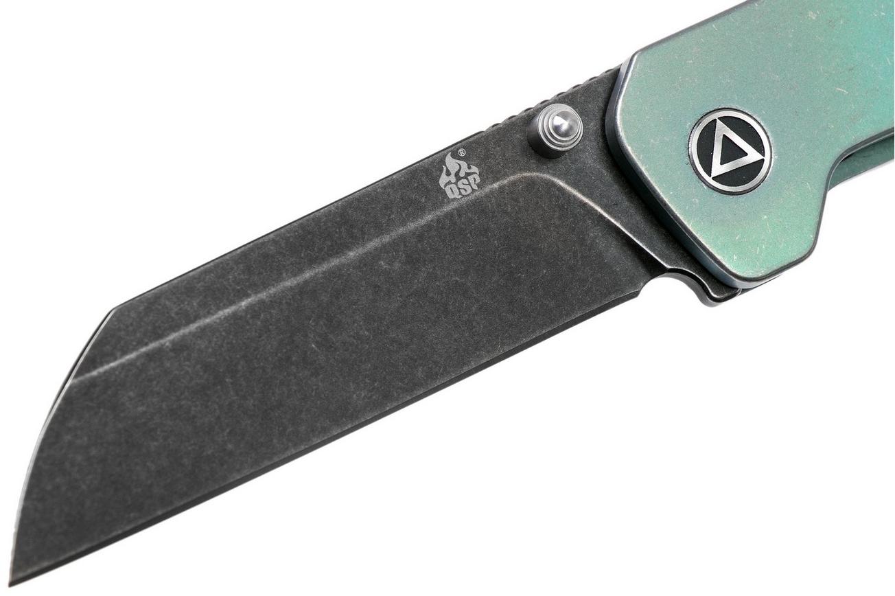 QSP Knife Penguin QS130-Y Titanium, 154CM Blackwashed zakmes