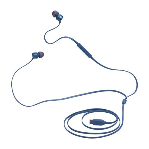 Tune 310C In-Ear Kopfhörer USB C Anschluss mit Mikrofon (JBLT310CBLU) - Blau
