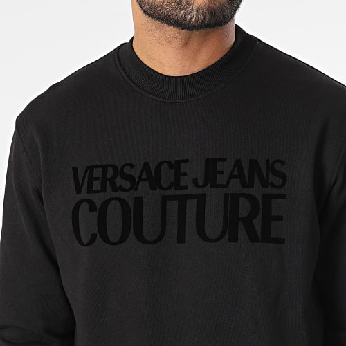 Sweat Crewneck Logo Flock 75GAIT03 Noir