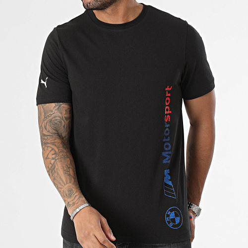 Tee Shirt Col Rond BMW M Motorsport Logo 624155 Noir