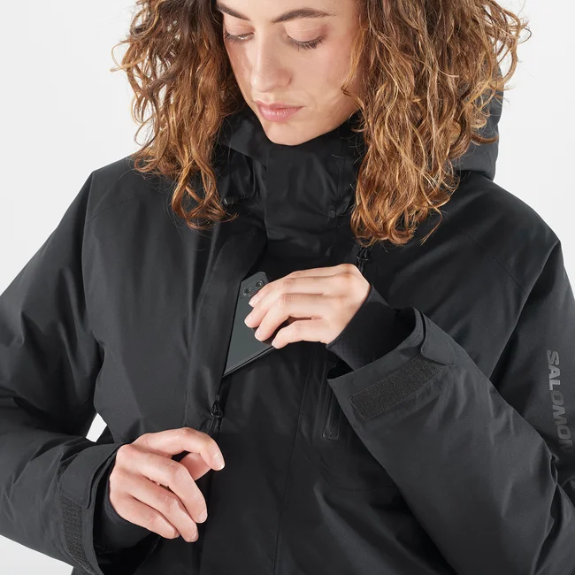 PATROLLER GORE-TEX DOWN  Daunenparka mit Kapuze Damen DEEPBLACK