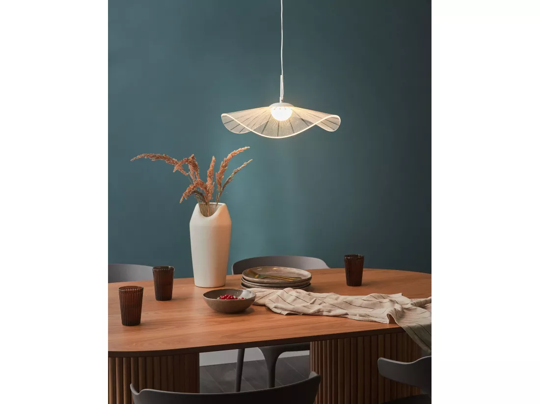 Lampe LED suspendue LOIRE Métal Blanc