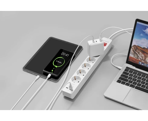 Andersson PWS-C2000 - Power Strip 6-Socket USB-A   USB-C 3m, white