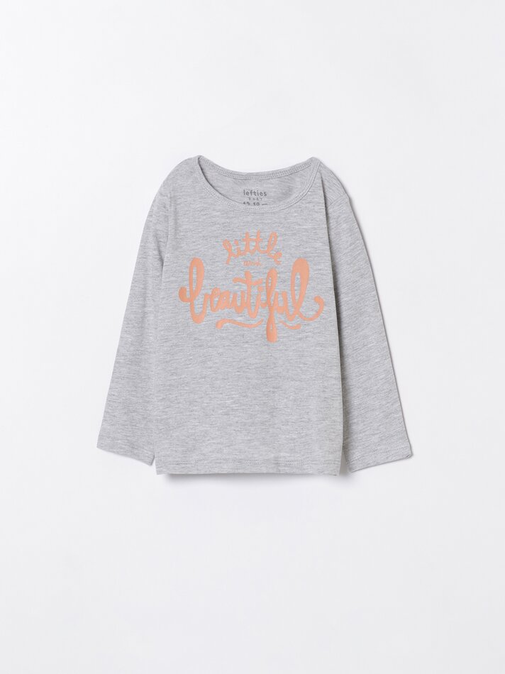 Conjunto de 2 camisetas combinando - Malva Acinzentada