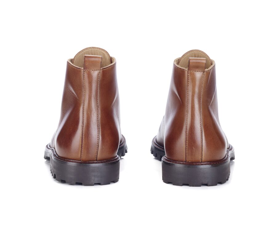 Boots semelle gomme homme Cognac patiné - CANFIELD GOMME