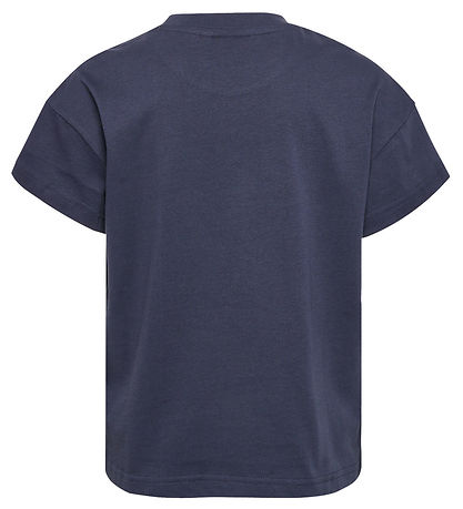 Hummel T-Shirt - Kurz geschnitten - hml Luna - Ombre Blue m. Gli