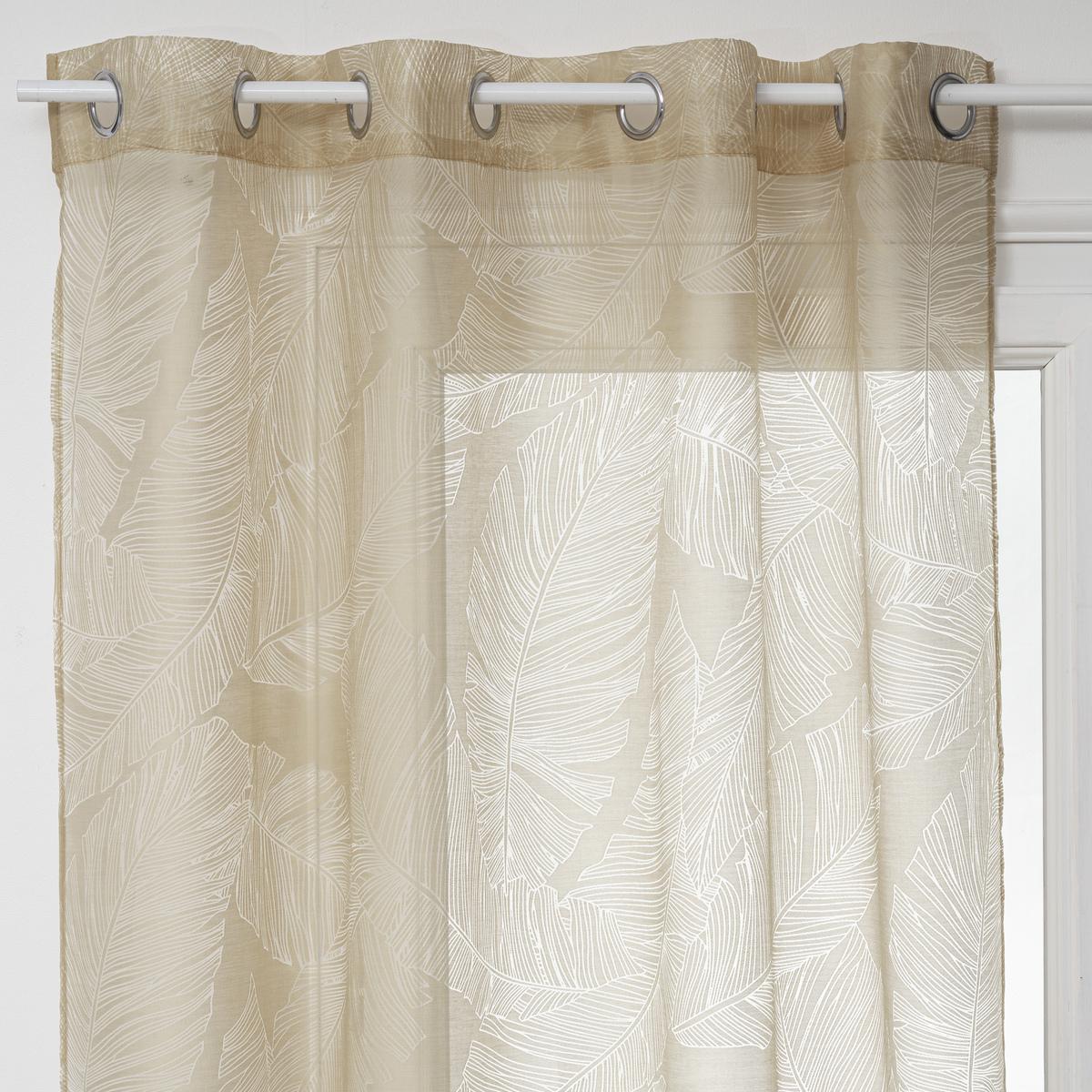 VOILAGE DEVO FEUILLE LIN 140X240CM