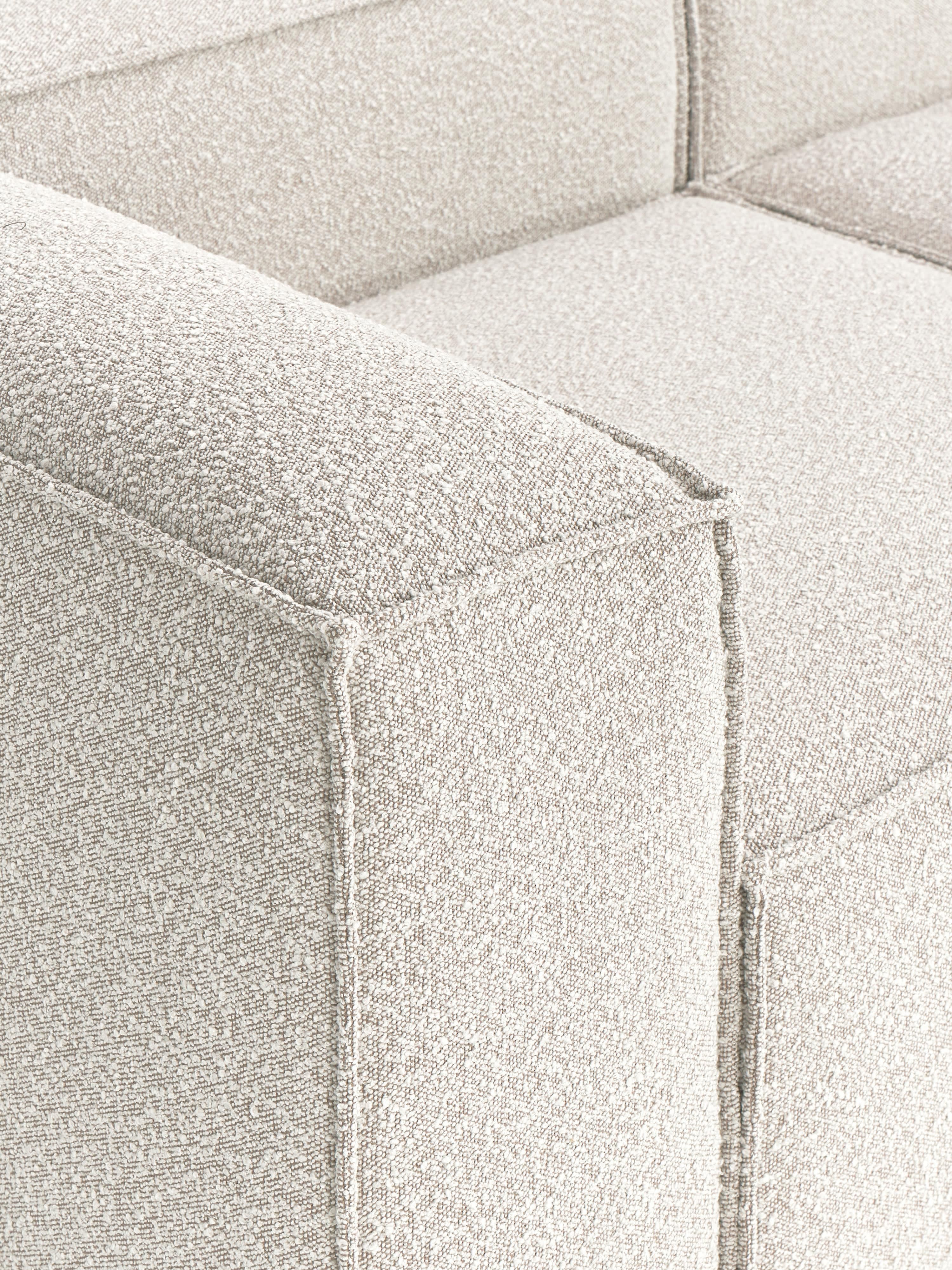 Bouclé modulaire XL hoekbank Lennon (4-zits)