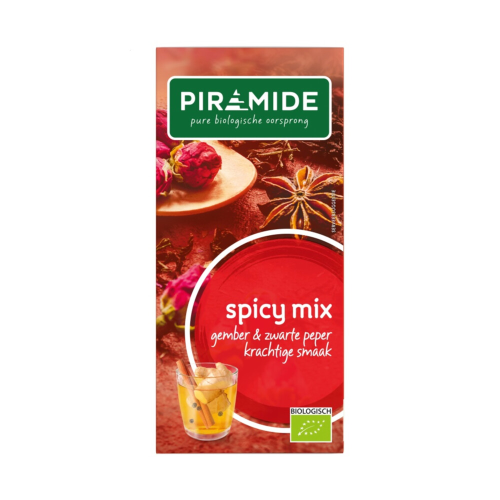 Piramide Biologische Theezakjes Spicy Mix20 stuks