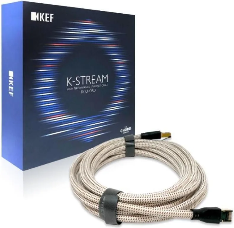 Kef K-Stream Blanc/Cuivre (8 m) Câbles Ethernet