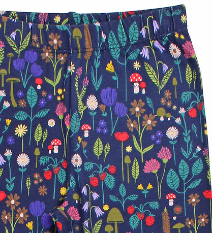 Danefæ Leggings - Modal - Navy Botanisch