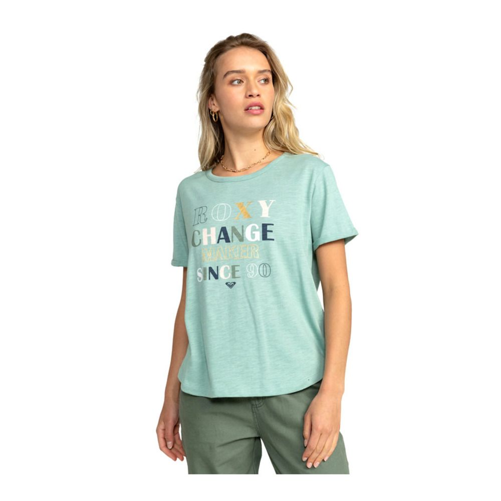 Roxy OCEAN AFTER - Tee-shirt Femme blue surf