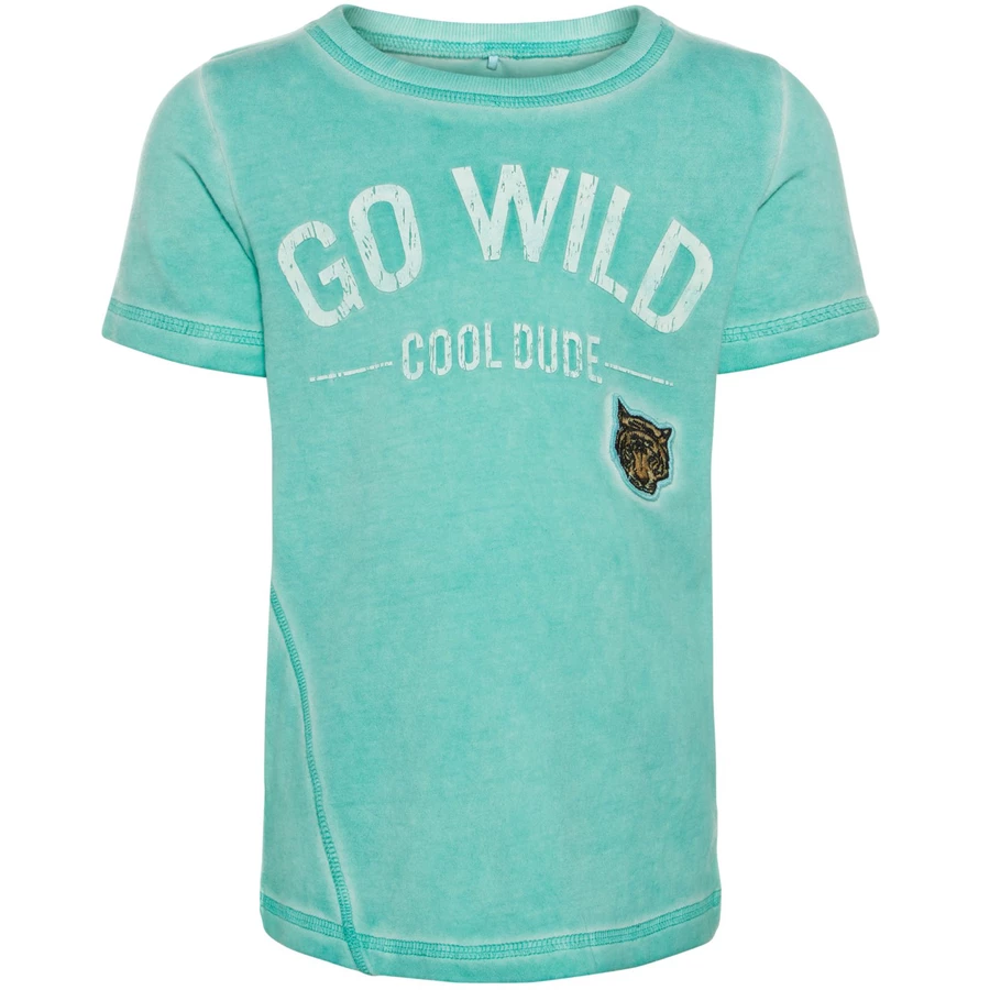 name it Boys T-Shirt Gaxel pool blue