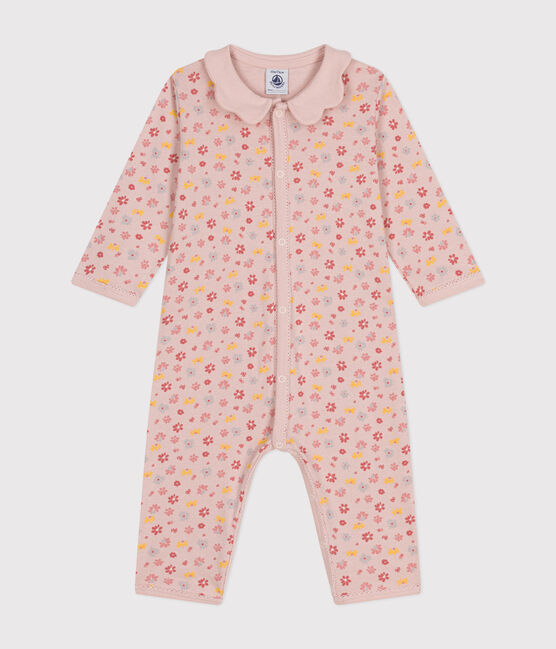 Pyjama sans pieds imprimé fleurs en coton bébé