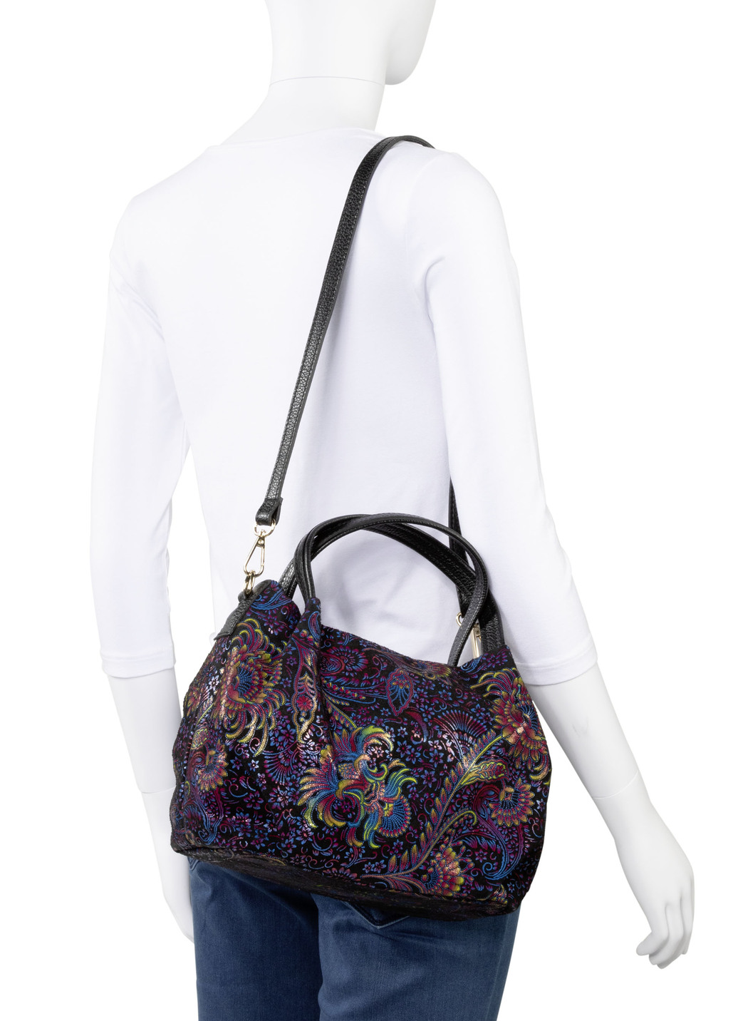 Laurina Tasche aus bedrucktem Kalbleder
