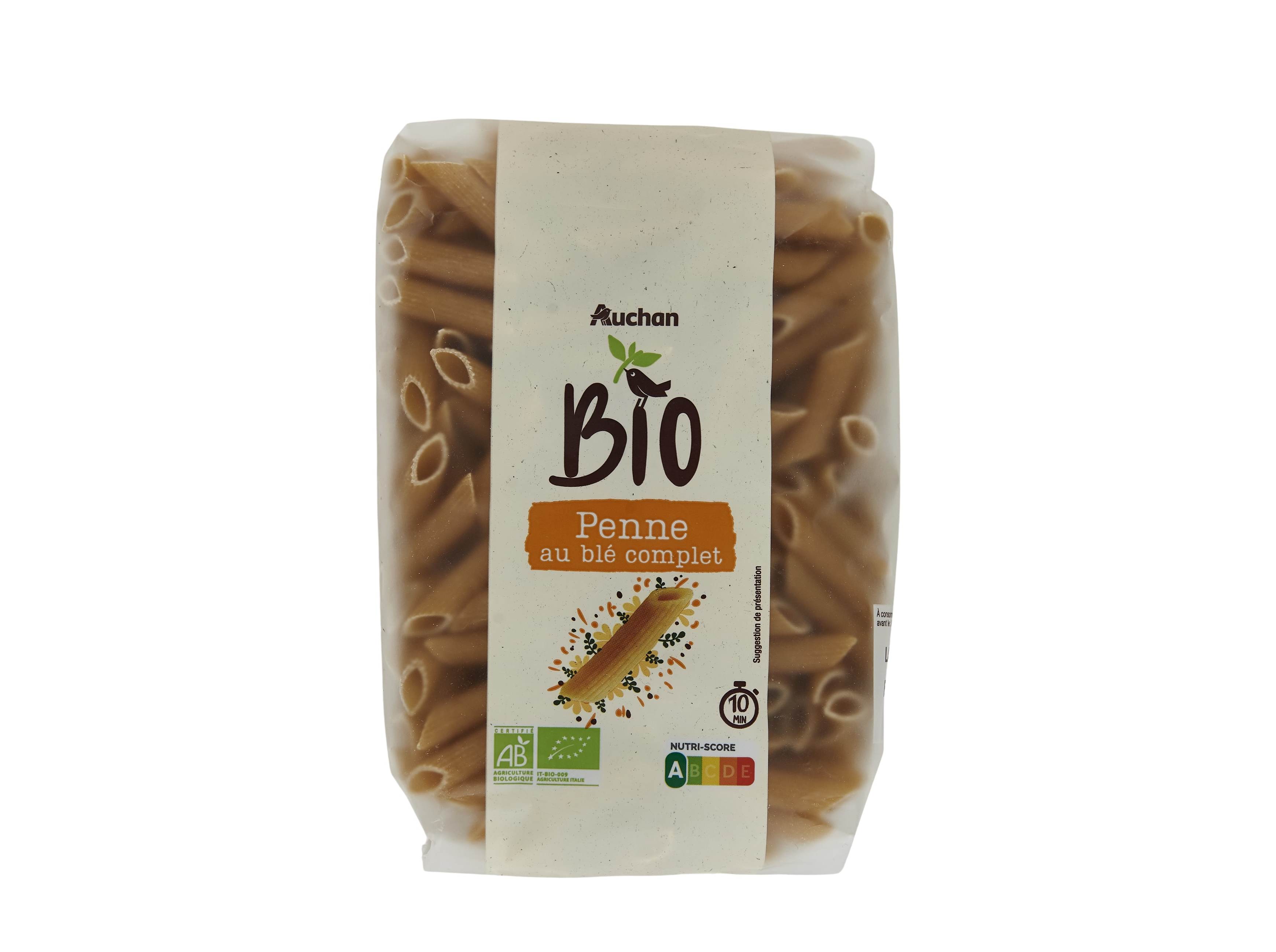 PENNE AUCHAN BIO INTEGRAL 500G