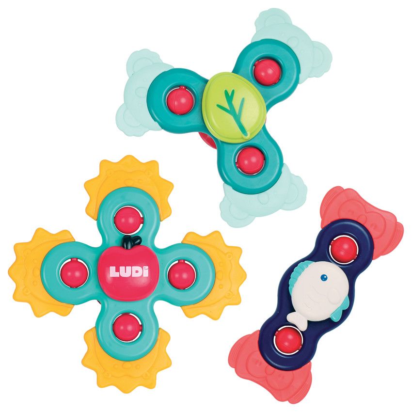Lot de 3 Baby spinners - Ecru