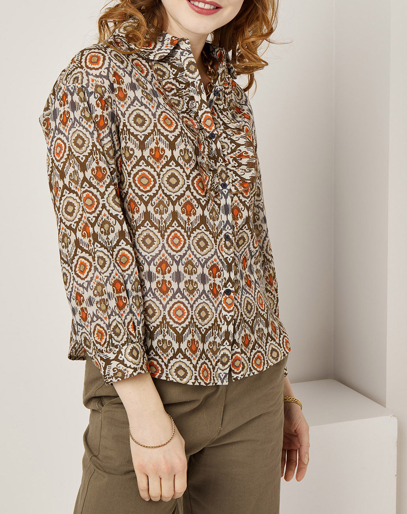 See u Soon Chemise Lisa imprimée marron/multicolore