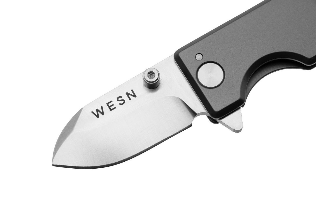 WESN Microblade SN01-0, D2, Titanium, zakmes