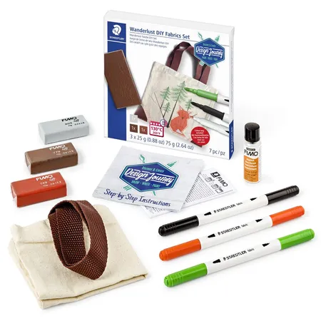 STAEDTLER® Design Journey Trend Set #6 Wanderlust Textilveredelungsset